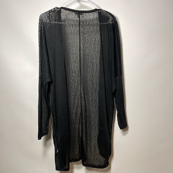 Curfew think translucent long open sweater - Picture 4 of 7